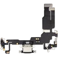 Шлейф зарядки для iPhone 15 (Used OEM Pull) (чорний)