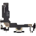 Шлейф зарядки для iPhone 15 (Used OEM Pull) (чорний)