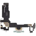 Charging Port Flex Cable For iPhone 15 (Used OEM Pull) (Green)