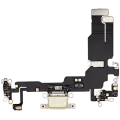 Charging Port Flex Cable For iPhone 15 (Used OEM Pull) (Yellow)