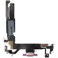 Charging Port Flex Cable For iPhone 16 (Aftermarket Plus) (Pink)