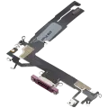 Charging Port Flex Cable For iPhone 16 (Aftermarket Plus) (Pink)