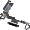 Charging Port Flex Cable For iPhone 16e / 17e (Aftermarket Plus) (Black)