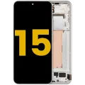 OLED Assembly With Frame For Xiaomi 15 (Refurbished) (White)
