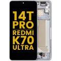 OLED Assembly With Frame For Xiaomi 14T Pro / Redmi K70 Ultra (Refurbished) (Titan Blue)