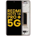 OLED Assembly With Frame For Xiaomi Redmi Note 14 Pro Plus 5G (Refurbished) (Sand Gold)
