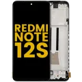 OLED Assembly With Frame For Xiaomi Redmi Note 12S (Refurbished)(Black)