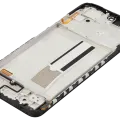OLED Assembly With Frame For Xiaomi Redmi Note 12S (Refurbished)(Black)