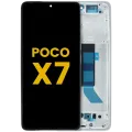 OLED Assembly With Frame For Xiaomi Poco X7 (Refurbished) (Silver)