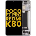 OLED Assembly With Frame For Xiaomi Poco F7 Pro / Redmi K80 (Refurbished) (Silver)