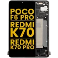 OLED Assembly With Frame For Xiaomi Poco F6 Pro / Redmi K70 / K70 Pro (Refurbished) (Black)