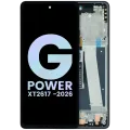 OLED Assembly With Frame For Motorola Moto G Power (XT2617 / 2026) (Genuine OEM) (Evening Blue)