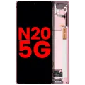 OLED Assembly With Frame For Samsung Galaxy Note 20 5G (Aftermarket Plus) (Mystic Bronze)