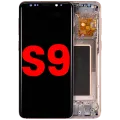 OLED Assembly With Frame For Samsung Galaxy S9 (Aftermarket Plus) (Sunrise Gold)