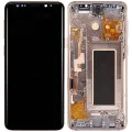 OLED Assembly With Frame For Samsung Galaxy S9 (Aftermarket Plus) (Sunrise Gold)