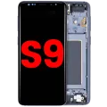 OLED Assembly With Frame For Samsung Galaxy S9 (Aftermarket Plus) (Titanium Gray)