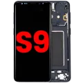 OLED Assembly With Frame For Samsung Galaxy S9 (Aftermarket Plus) (Midnight Black)