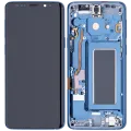 OLED Assembly With Frame For Samsung Galaxy S9 (Aftermarket Plus) (Coral Blue)