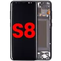 OLED Assembly With Frame For Samsung Galaxy S8 (Aftermarket Plus) (Midnight Black)