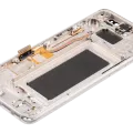 OLED Assembly With Frame For Samsung Galaxy S8 (Aftermarket Plus) (Arctic Silver)