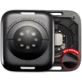 Back Cover Assembly For Watch Series 8 (41mm) (GPS Version) (Aluminum / Space Black)
