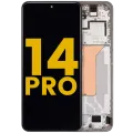 OLED Assembly With Frame For Xiaomi 14 Pro (Refurbished) (Silver)