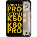 OLED Assembly With Frame For Xiaomi Poco F5 Pro / Redmi K60 / K60 Pro (Refurbished) (Black)