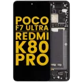 OLED Assembly With Frame For Xiaomi Poco F7 Ultra / Redmi K80 Pro (Refurbished) (Black)