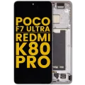OLED Assembly With Frame For Xiaomi Poco F7 Ultra / Redmi K80 Pro (Refurbished) (White)