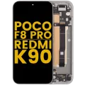 OLED Assembly With Frame For Poco F8 Pro / Redmi K90 (Refurbished) (Titanium Silver)