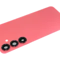 Back Cover Glass With Camera Lens For Samsung Galaxy S25 Plus 5G (Service Pack) (Coral Red)