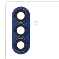Back Camera Lens With Bezel Ring For Samsung Galaxy Z Fold 7(Blue Shadow)