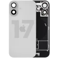 Заднє скло з магнітом MagSafe, NFC і шлейфом спалаху для iPhone 17 (Used OEM Pull: Grade A) (білий)