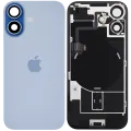 Заднє скло з магнітом MagSafe, NFC і шлейфом спалаху для iPhone 17 (Used OEM Pull: Grade A) (Mist Blue)