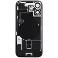 Заднє скло з магнітом MagSafe, NFC і шлейфом спалаху для iPhone 17 (Used OEM Pull: Grade A) (Mist Blue)