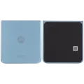 Bottom Back Cover Glass For Motorola Razr Plus / Razr 40 Ultra (XT2321 / 2023) (Premium) (Glacier Blue)