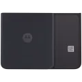 Bottom Back Cover Glass For Motorola Razr Plus / Razr 40 Ultra (XT2321 / 2023) (Premium) (Infinite Black)