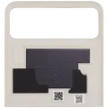 Top OLED Back Cover Glass For Motorola Razr / Razr 40 (XT2323 / 2023) (Premium) (Vanilla Cream)