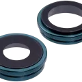 Back Camera Lens With Bracket & Bezel For iPhone 16 / 16 Plus (2 Piece Set) (Premium) (Teal)