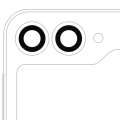 Back Camera Lens (Glass Only) With Adhesive For Samsung Galaxy Z Flip 6 5G (F741) (2 Piece Set) (Premium)