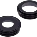 Back Camera Lens With Bracket & Bezel For iPhone 16 / 16 Plus (2 Piece Set) (Premium) (Black)