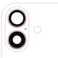 Back Camera Lens With Bracket & Bezel For iPhone 16 / 16 Plus (2 Piece Set) (Premium) (Pink)