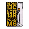 Дисплейний модуль (LCD) для Xiaomi Redmi 13C 5G / 13R / Poco M6 5G з рамкою (Refurbished) (All Colors)