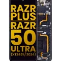 Inner OLED Assembly With Frame For Motorola Razr Plus 2024 / Razr 50 Ultra (XT2451 / 2024) / Razr Plus 2025 (XT2557) (Refurbished) (Midnight Blue)