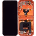 Main OLED Assembly With Frame For Motorola Razr 2024 / Razr 50 (XT2453 / 2024) (Refurbished) (Spritz Orange)