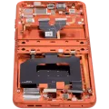Main OLED Assembly With Frame For Motorola Razr 2024 / Razr 50 (XT2453 / 2024) (Refurbished) (Spritz Orange)