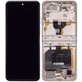 Main OLED Assembly With Frame For Motorola Razr 2024 / Razr 50 (XT2453 / 2024) (Refurbished) (Beach Sand)