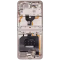 Main OLED Assembly With Frame For Motorola Razr 2024 / Razr 50 (XT2453 / 2024) (Refurbished) (Beach Sand)