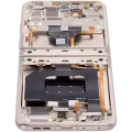 Main OLED Assembly With Frame For Motorola Razr 2024 / Razr 50 (XT2453 / 2024) (Refurbished) (Beach Sand)