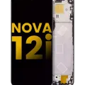 LCD Assembly With Frame For Huawei Nova 12i (Refurbished) (Black)